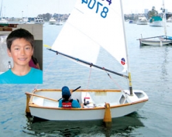 Young sailor places first in sabot races