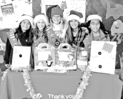 Weaver Jr. Girl Scouts work toward Bronze Award in Cheer Gram project