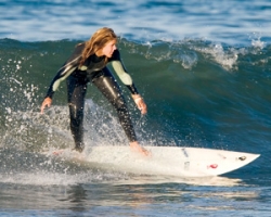 Surfer going to CSU Channel Islands