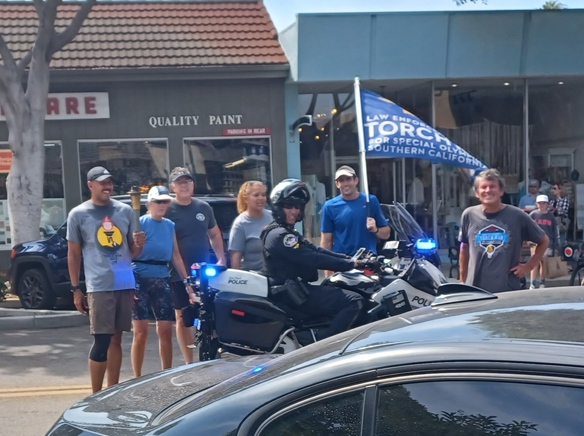 Special Olympic torch runs thru Seal Beach