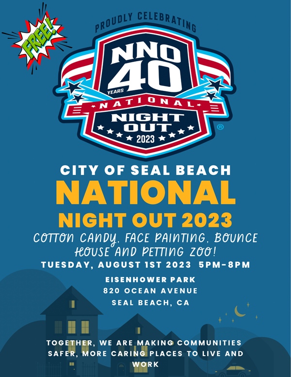 Seal Beach Police Department to host national night out on Aug. 1