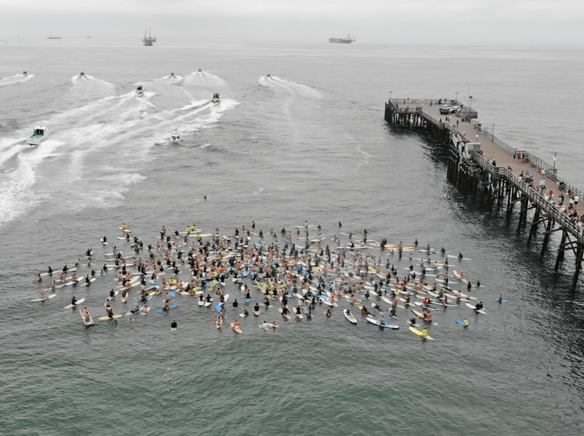 Paddle out for Connor Lees 