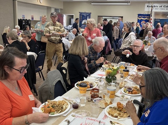 Thanksgiving Dinner Served