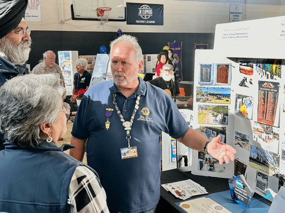 SB Lions present service projects